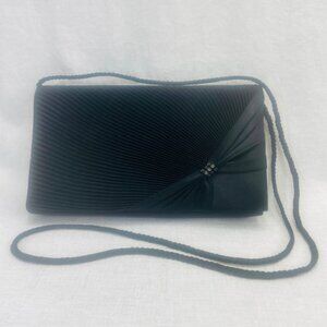 Another Y & S Original Small Black Cross Body Evening Purse - Front Snap